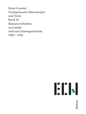 cover image of Kleinere Schriften zu Goethe und zur Geistesgeschichte 1925–1944